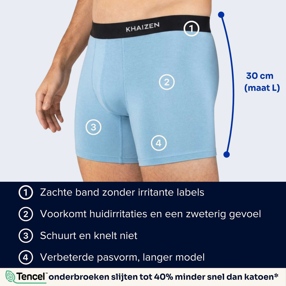 Comfort Boxershorts TENCEL™ 6-Pack - Kleuren Mix